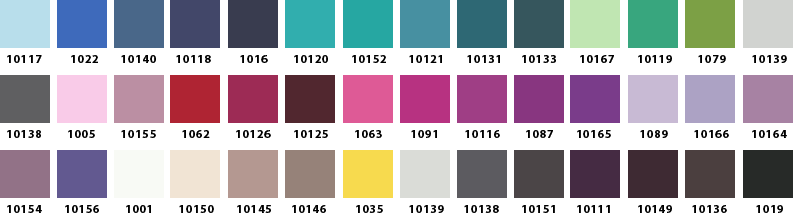 Cartela de Cores